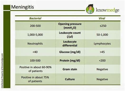 meningitis bacterial vs viral csf